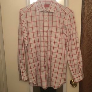 Isaia dress shirt size 15 1/2 RUNS SMALL